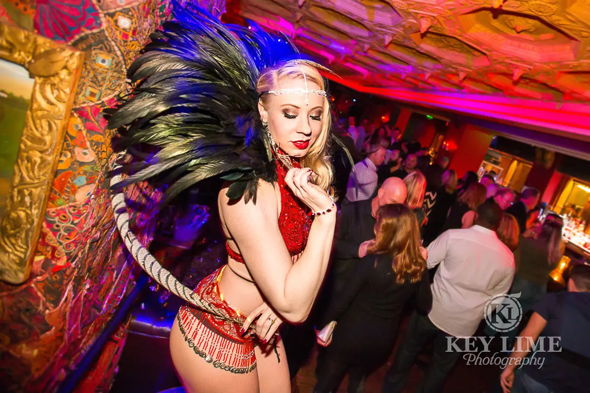 Photo of sexy dancer in a nightclub. Captured by a corporate event photographer in Las Vegas.