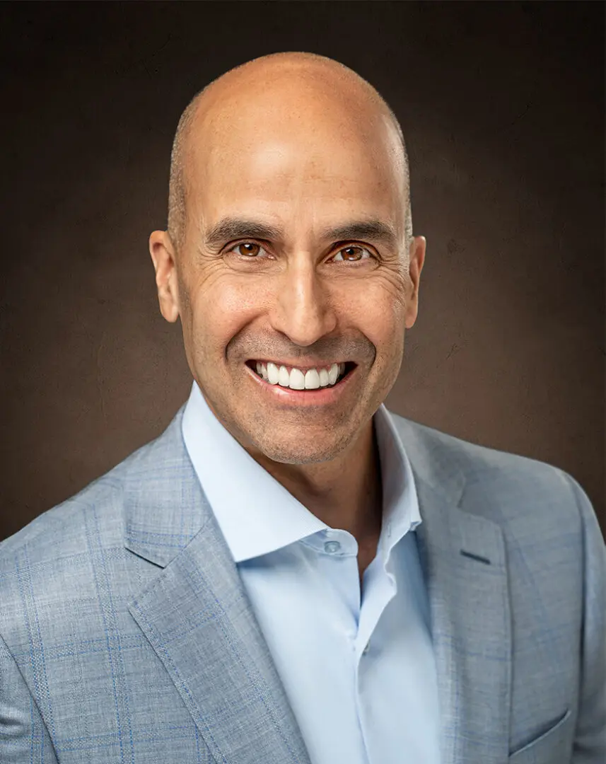 Headshot, businessman, smiling and genuine