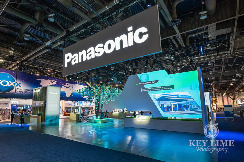 Panasonic booth at CES, trade show photography by Key Lime Photography