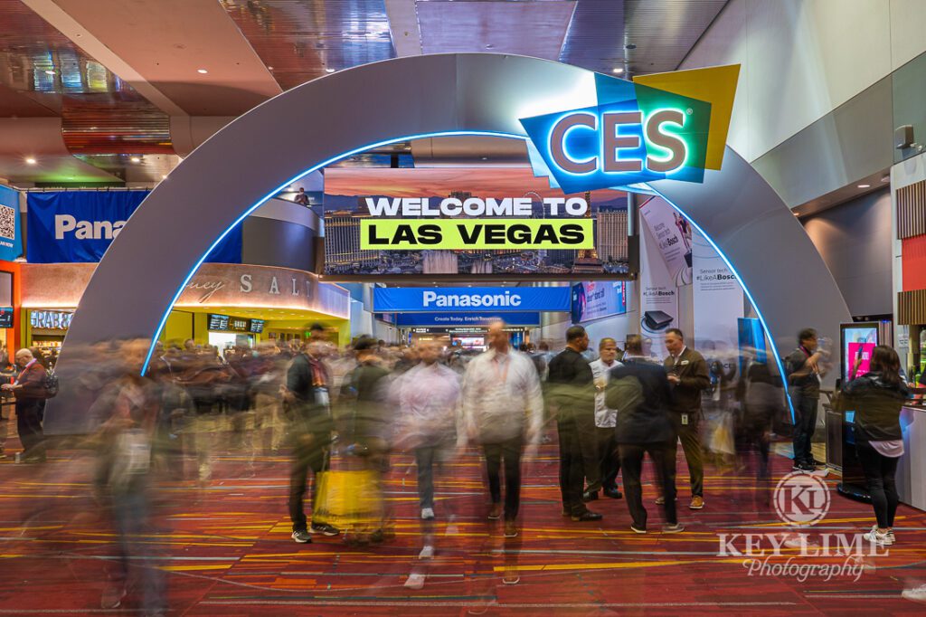 CES entrance at Las Vegas, by trade show photographer Key Lime Photography