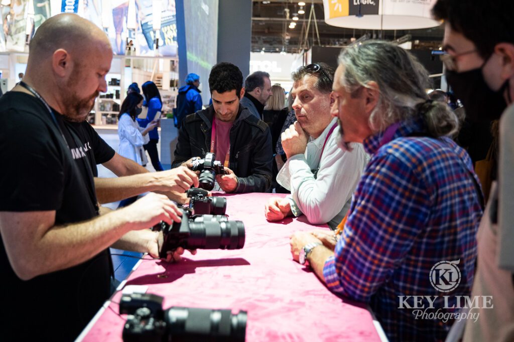 Product demonstration at Consumer Electronics Show, taken by Key Lime Photography