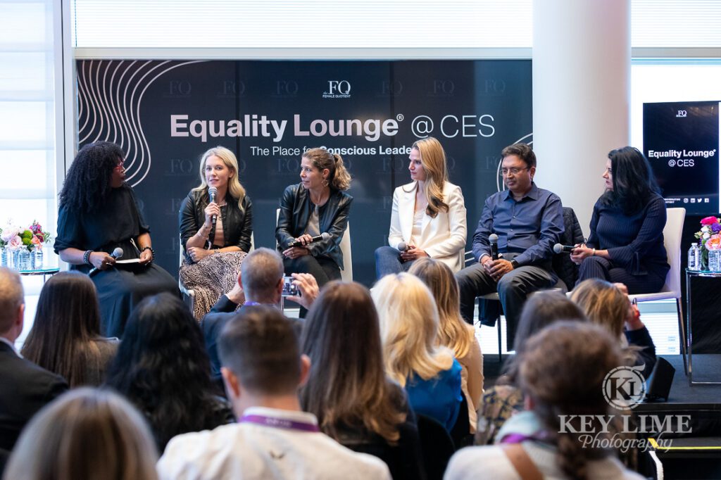 Panel of speakers at CES by Key Lime Photography